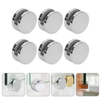 FRCOLOR 6Pcs Mirror Clips for Wall Glass Clamp Glass Mirror Wall Hanging Brackets Clips