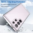 thumbnail image 4 of Allytech Clear Case for Samsung Galaxy S24 Ultra, Hybrid Hard Shell Back Cover Protective Shockproof Anti-Scratch Bumper Phone Case for Galaxy S24 Ultra, Clear, 4 of 8