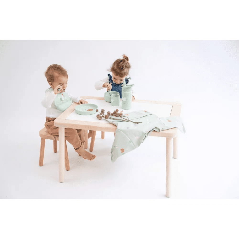 SARO Wild Dino Long Sleeve Waterproof Bib for Toddlers - Full Coverage for Messy Eating & Sensory Play
