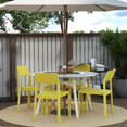 thumbnail image 2 of Novogratz Poolside Collection, Chandler Stacking Dining Chairs, Indoor/Outdoor, 4-Pack, Bright Yellow, 2 of 15