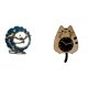 thumbnail image 1 of Figura de adorno de chuchería, figura artesanal, escultura, estatua de amor, reloj de pared decorativo, reloj de pared de gato, decoración moderna de, 1 of 8