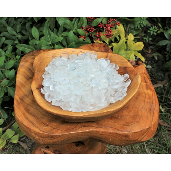 1 lb Bulk Lot Clear Quartz Tumbled Stone (Crystal Healing Reiki Chakra) 16 oz