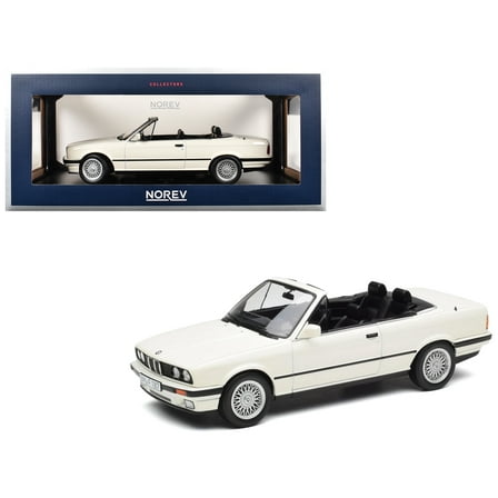 1991 BMW 325i Cabriolet Alpine White 1/18 Diecast Model Car by Norev