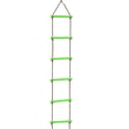 thumbnail image 1 of Ladder Climbing Rope Ladder Green Hanging 6 Bar Plastic Heavy Load Durable Swing Rope Ladder for Kids, 1 of 8