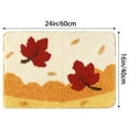 thumbnail image 6 of REGALWOVEN Soft Bath Rugs, Non-Slip Bathroom Rug Botanical Pattern Bath Mat Absorbent Shaggy Floor Mat Maple Leaf 16" x 24", 6 of 6