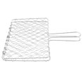 thumbnail image 4 of Heat Resistant Grill Basket for Outdoor Barbecue, Portable Camping and Picnic, Multi Use BBQ Net for Fish, Steak, and More, 4 of 4