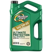 Quaker State Ultimate Protection Full Synthetic 5W-20 Motor Oil, 5 Quart