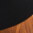 thumbnail image 6 of SAFAVIEH Braided Rishika Solid Machine Washable Reversible Area Rug, Black, 4' x 6' Oval, 6 of 19