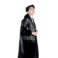 thumbnail image 1 of Ygjytge Chubasquero Largo para Adultos para Viajes Al Aire Libre Pesca Escalada Poncho Lluvia Con Capucha (negro), 1 of 7