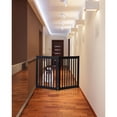 thumbnail image 2 of Dynamic Accents Highlander Series Solid Wood Pet Gate - 2 Panel - Black-Color:Black,Style:32" High - 2 Panel, 2 of 2