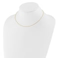 thumbnail image 3 of Diamond2Deal 10K Or Jaune.95 mm Rond Câble 1+1in Collier de Chaîne Réglable pour les Femmes 18", 3 of 6