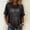 Black, variant on Women's Sequin Tops Sparkly Shirt Glitter Short Sleeve Tee Round Neck Tunic Party Disco Clubwear Blouse Beige