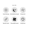 thumbnail image 6 of 100Fens Led Fan Light E27 Screw Remote Control Study Bedroom Modern, 6 of 6