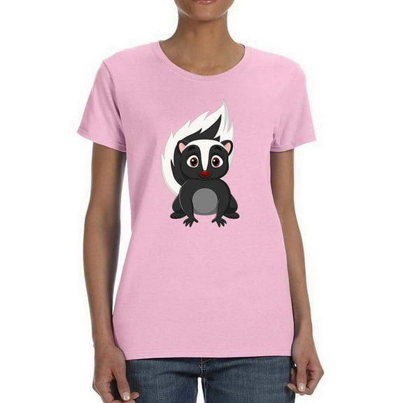 Baby Skunk Sitting T-Shirt Women -Image by Shutterstock, Female 4X-Large