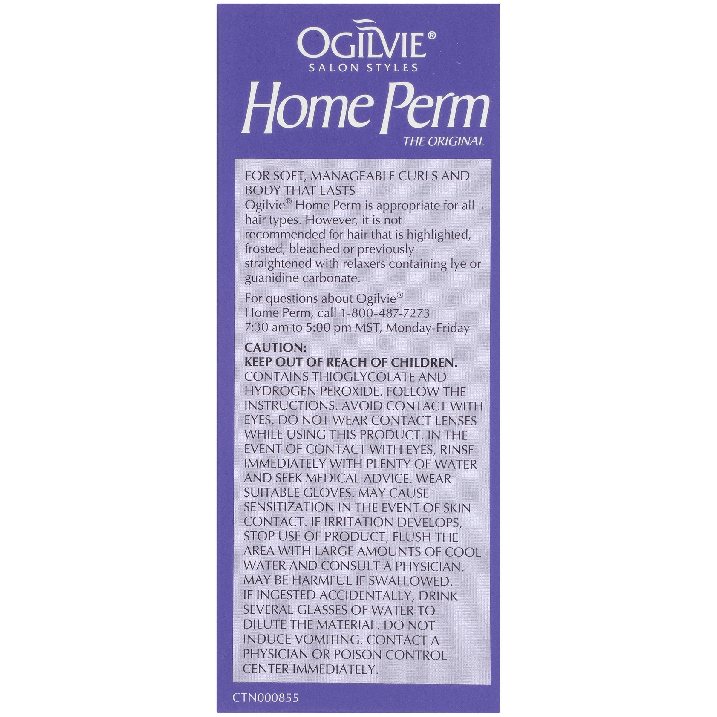 Ogilvie Home Perm for Color-Treated, Thin or Delicate Hair, 1 Application