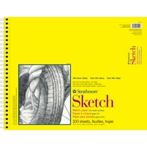 Strathmore Sketch Paper Pad, 300 Series, Spiral-Bound, 14in x 17in, 100 Sheets