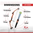 thumbnail image 3 of Genesis Original Archery Compound Bow & Arrow Set, Draw Hand-Left, Orange, 3 of 12