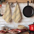 thumbnail image 6 of Khaki Flower Branch Kitchen Towels Set of 1, Spring Summer Farmhouse Botanical Absorbent Dish Towels for Kitchen, Microfiber Hand Towel, Quick Drying Tea Towel for Cleaning Decorative Dishcloths, 6 of 7