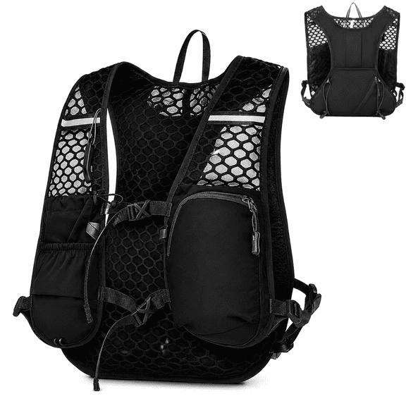 cyrico Running Vest for Women and Men, Lightweight 2L Running Hydration Vest, Breathable Running Water Vest with Adjustable Straps and Multiple Pockets for Marathon, Hiking, Cycling