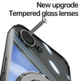 thumbnail image 4 of Allytechgroup Case for Apple iPhone 16e [Compatible with MagSafe], 360° Rotatable Invisible Magnetic Ring  Stand [Camera Lens Protector] Military-Grade Plating Clear Shockproof Phone Cover, Gray, 4 of 7