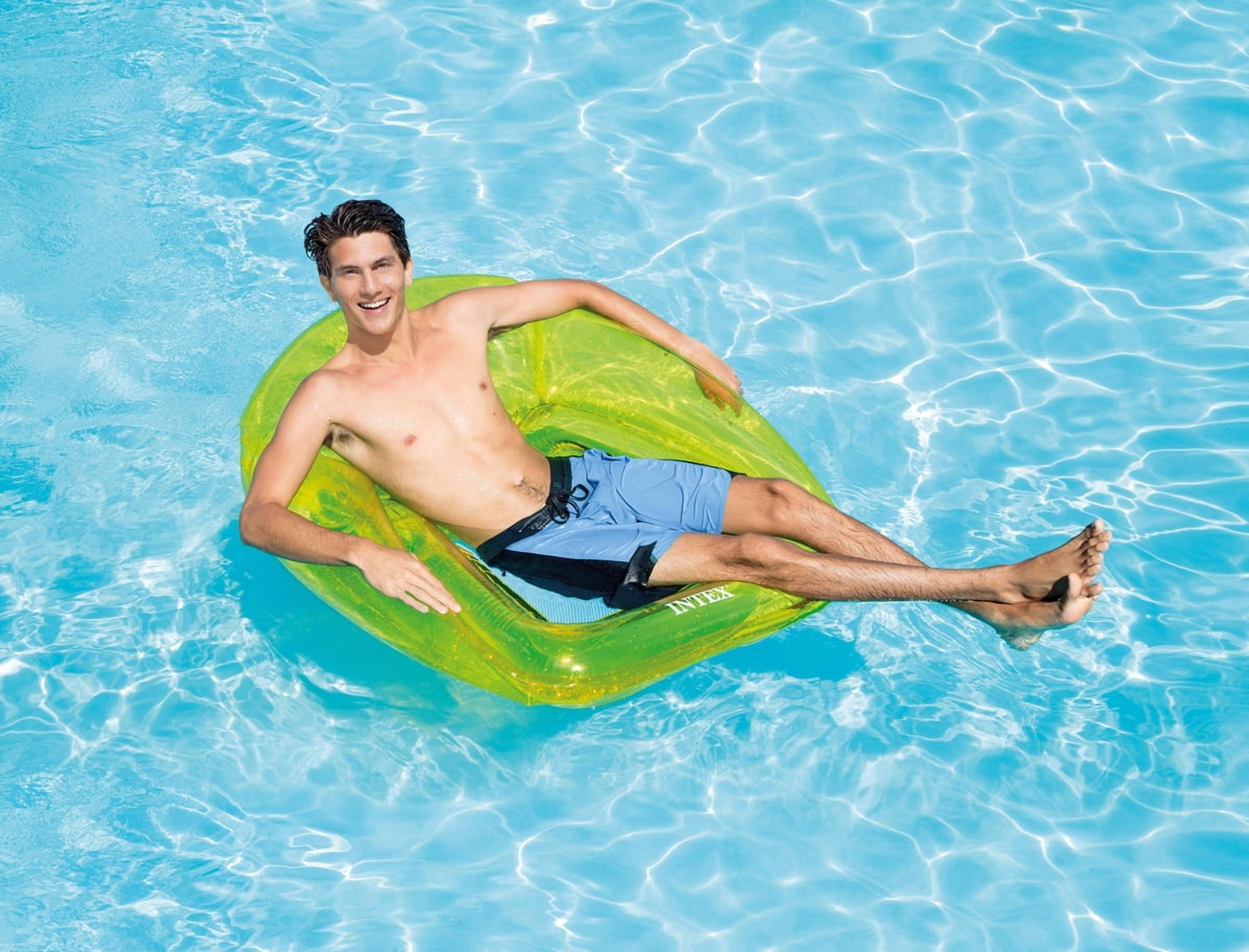 (2 pack) Intex Green Transparent Lounge Float
