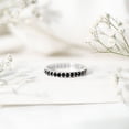 thumbnail image 4 of Rosec Jewels Natural Black Onyx Eternity Ring for Women - December Birthstone Ring - AAA Quality - Ready to Gift for Anniversary, 14K White Gold, US 11.50, 4 of 9