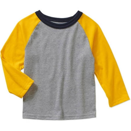 Garanimals Baby Toddler Boys' Long Sleeve Colorblock Raglan Tee Shirt ...