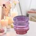 thumbnail image 4 of simhoa Doughnut Candlestick Pillar Glass Candle Holder for Housewarming Home Party, 4 of 8