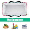 thumbnail image 5 of Alpaca Large Capacity Reusable Foldable Oxford Cloth Beach Bag Storage Bin Shopping Basket Cube Organizer, 5 of 7