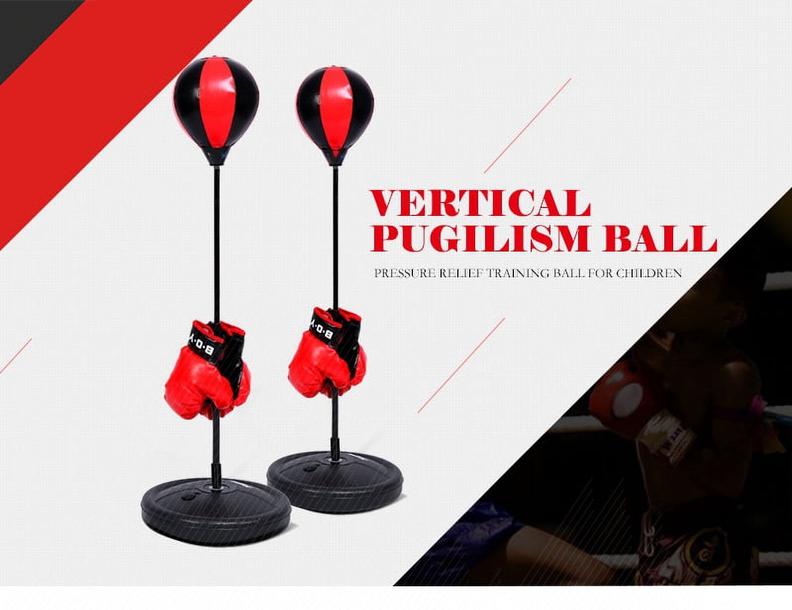 Standing Boxing Set, Workout Boxing Speed Balls Boxing Sports Punching Bag with Stand for Boys