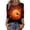 10# Orange, variant on Halloween Shirts for Women Crew Neck Trendy Casual Tops Funny 3/4 Sleeve Halloween Graphic T Shirts Festival Yellow 4XL