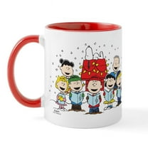 CafePress - Peanuts Gang Christmas - 11 oz Ceramic Mug - Novelty Coffee Tea Cup