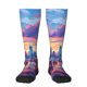 thumbnail image 1 of Balery Taxi Colorful Town Calcetines novedosos Calcetines deportivos Calcetines hasta la rodilla Calcetines de algodón Calcetines originales y geniales, 1 of 6