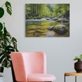 thumbnail image 3 of Pratyus River Rocks Trees Canvas Print Modern Art Decor for Home Office Hotel Gift Ideas 16x12in, 3 of 6