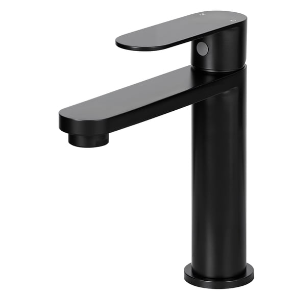 Akicon Black Bathroom Faucet 1 Hole, Single Handle Bathroom Sink Faucets, 304 Stainless Steel, Bath Faucet