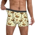 thumbnail image 2 of Salouo Snail With Mushrooms Print Men's Boxer Briefs,Breathable Underwear Elastic Waistband Briefs for Men -X-Large, 2 of 8