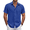Azure, variant on Mens Short Sleeve Button Down Shirt Lightweight Casual Shirts for Vacation Shirts