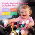 thumbnail image 2 of Car Seat Toys for Babies, 0-6 Months Stroller Activity Black White Baby Spiral Plush Toys Newborn High Contrast Sensory Carseat Toys with 4 Pendants Hanging Boys Girls Gift, 2 of 8