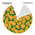 thumbnail image 2 of Yiaed Orange Lemon Print Christmas Tree Skirt , Tree SkirtsTree Mat for Christmas Winter Holiday Indoor Decorations-30", 2 of 7