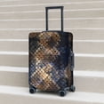 thumbnail image 2 of Lsque Watercolor Snake Skin Printed Luggage Cover, Travel Luggage Protector,Scratch and Dirt Resistant, Fits 18-32 Inch Luggage - Medium, 2 of 9