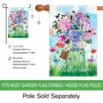thumbnail image 2 of Welcome Spring Mason Jar Double Sided Garden Flag Floral Butterfly 12.5 x 18 Inch, 2 of 6
