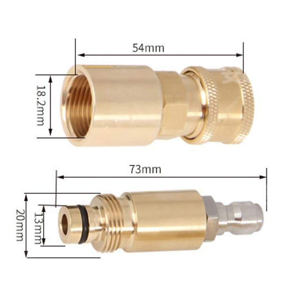 For Karcher Hose Connector Set 2 Pieces For High Pressure Quick Connect