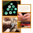 thumbnail image 2 of 10pcs Glass Cabochons Mixed Style Luminous Flat Back Dome Cabochons for DIY Jewelry Making, 2 of 9