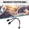 thumbnail image 2 of Unique Bargains Can Bus EFI Y Splitter Cable Connector Adapter Plastic Black, 2 of 6