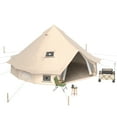thumbnail image 6 of Dextrus 4 Seasons Glamping Bell Tent Waterproof with Stove Jacks & Windows for Camping, Picnic, Barbecue, 6 of 9