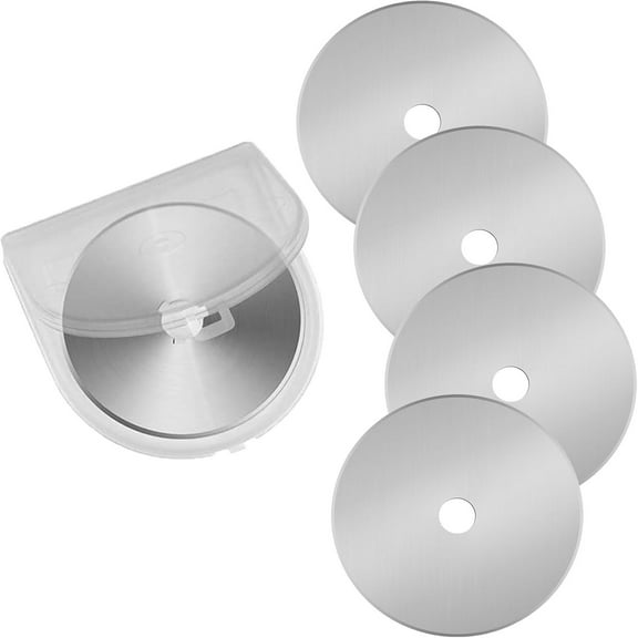 10pcs 60mm Rotary Cutter Blades For Fabric, Quilting Supplies, Sewing Supplies, Fabric Cutter Replacement Blades Fits For Olfa, Fiskars Cutter Refill