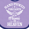 thumbnail image 4 of Inktastic Handpicked for Earth by My Mimi in Heaven with Angel Wings Boys or Girls Baby Bib, 4 of 4