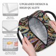 thumbnail image 3 of Disketp Watercolor Romantic Paisley Bolsa Térmica para Almuerzo, Lonchera con Abertura Amplia y Gran Capacidad, Organizador Reutilizable para Mujeres, Hombres y Adultos, 3 of 6