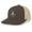 Brown/Khaki, variant on Compass and Pine Tree Nature Mens Embroidered Mesh Back Trucker Hat Baseball Cap, Brown/Khaki