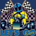 thumbnail image 3 of CafePress - Let's Go Kart! Kids Dark T Shirt - Dark T-Shirt Kids XS-XL, 3 of 4